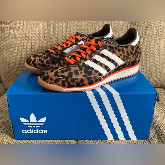 NEW Adidas SL 72 OG Leopard Print Shoes - Size 8 Women's - Sneakers - Picture 8 of 13